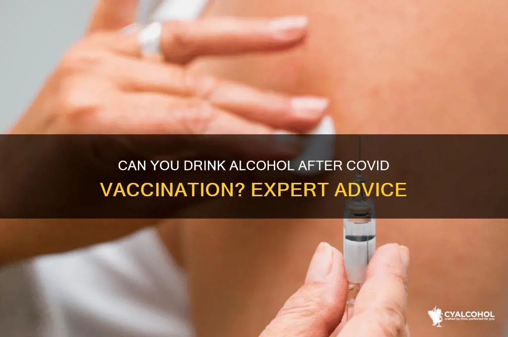 is alcohol allowed after covid vaccination
