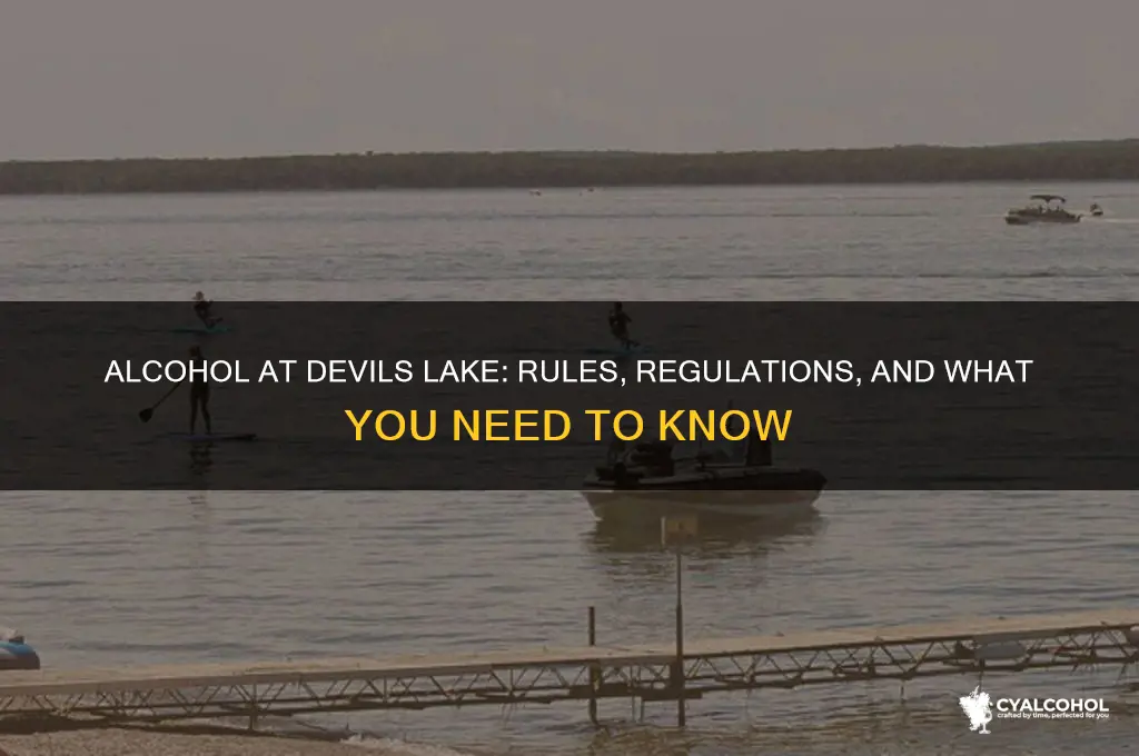 is alcohol allowed at devils lake