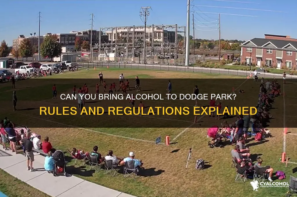 is alcohol allowed at dodge park