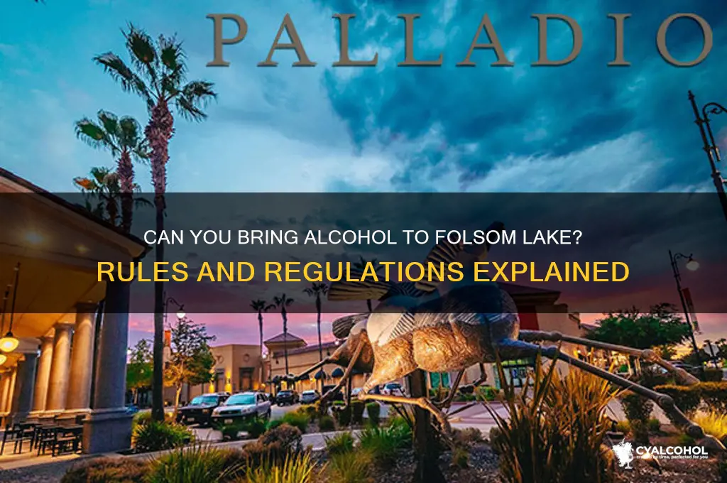 is alcohol allowed at folsom lake