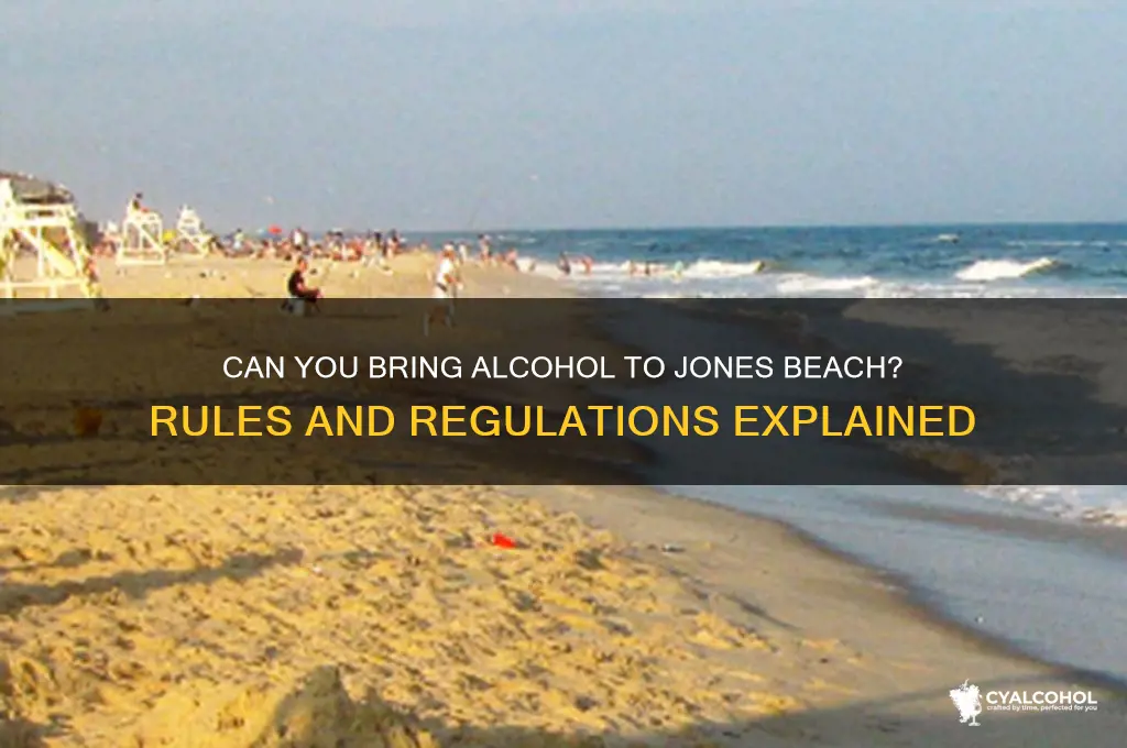 is alcohol allowed at jones beach