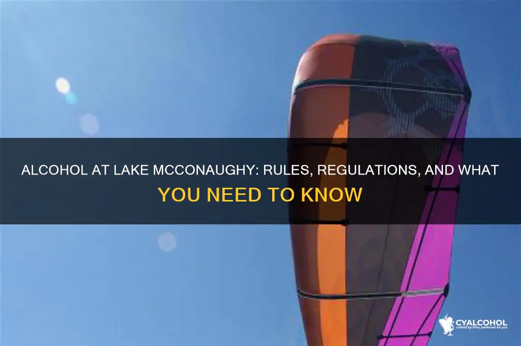 is alcohol allowed at lake mcconaughy