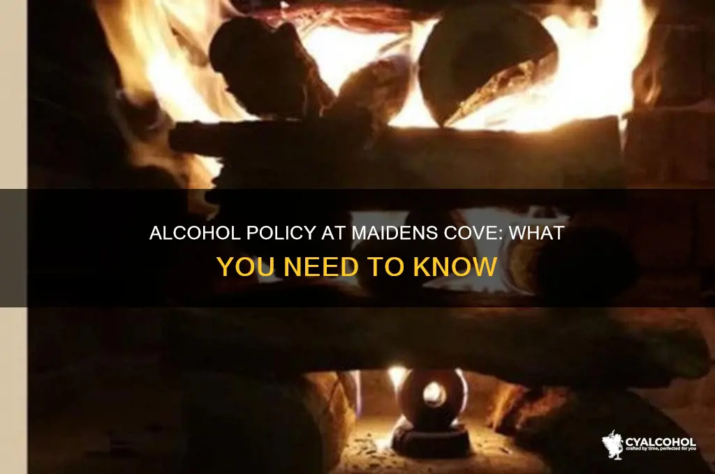 is alcohol allowed at maidens cove