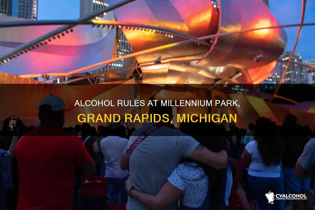 is alcohol allowed at millennium park grand rapids michigan