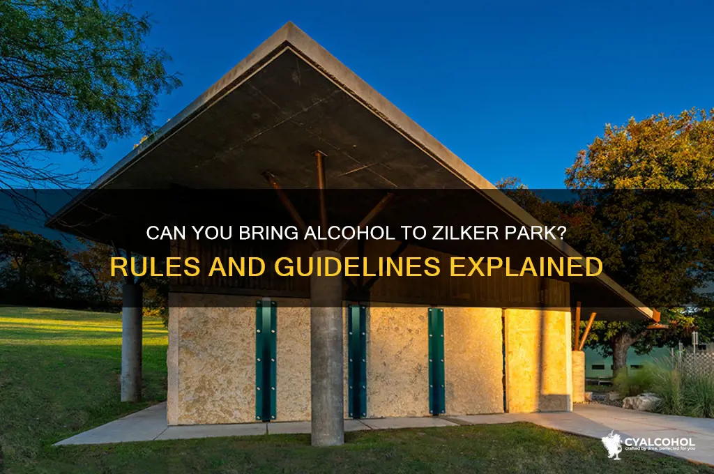 is alcohol allowed at zilker park