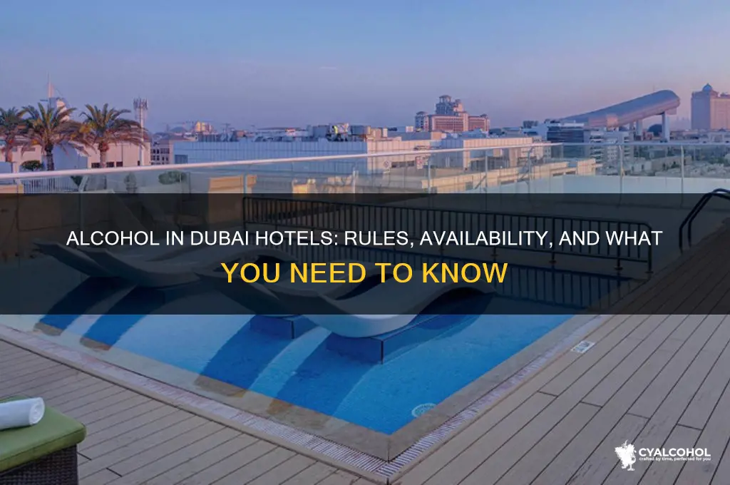 is alcohol allowed in dubai hotels