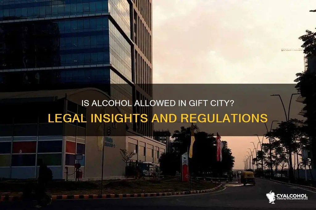is alcohol allowed in gift city