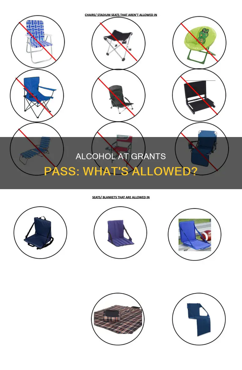 is alcohol allowed in grants pass concerts in the park