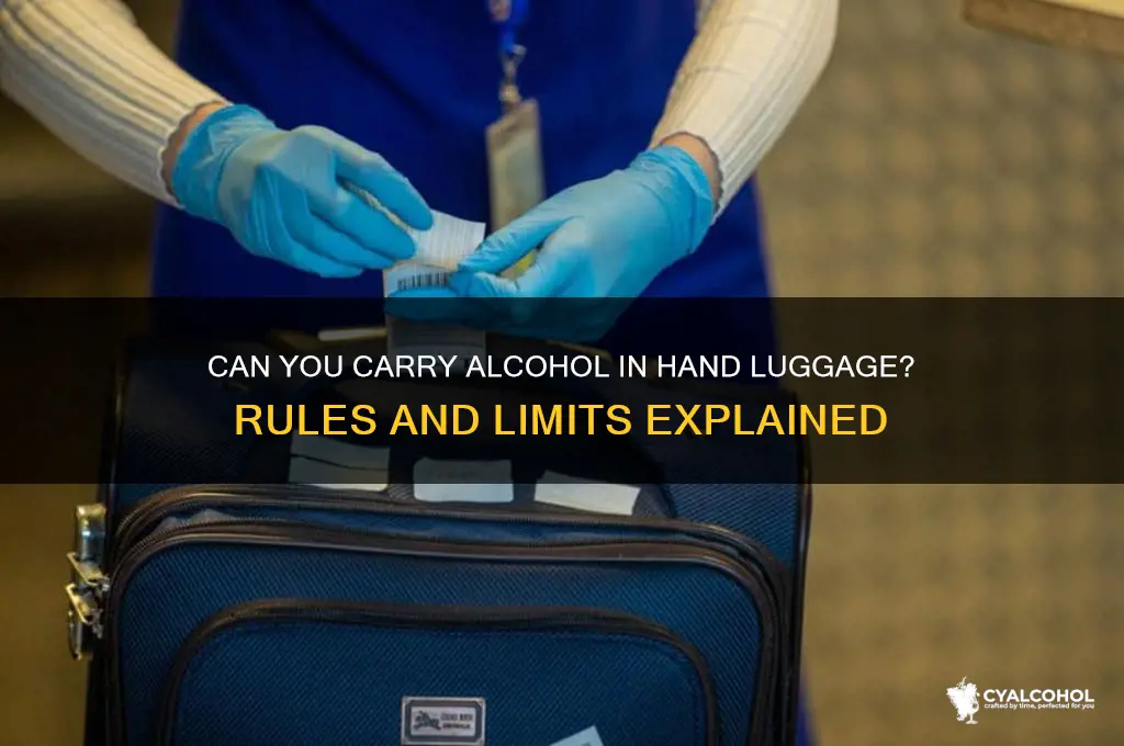 is alcohol allowed in hand baggage