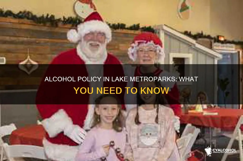 is alcohol allowed in lake metroparks