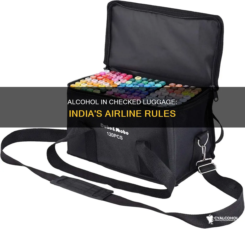 is alcohol allowed in luggage on planes in india
