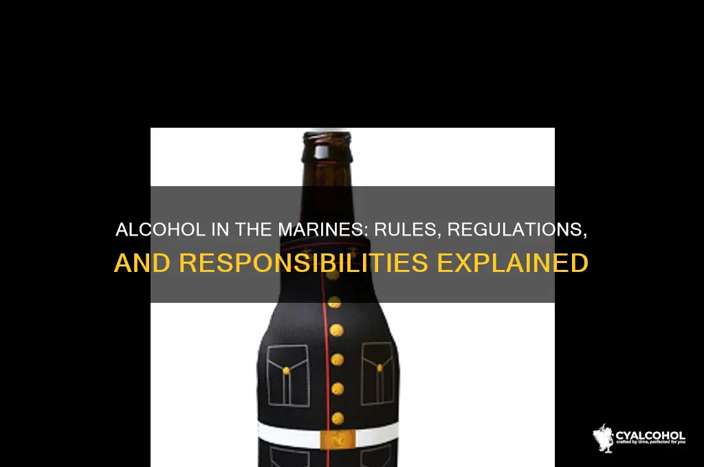is alcohol allowed in the marines