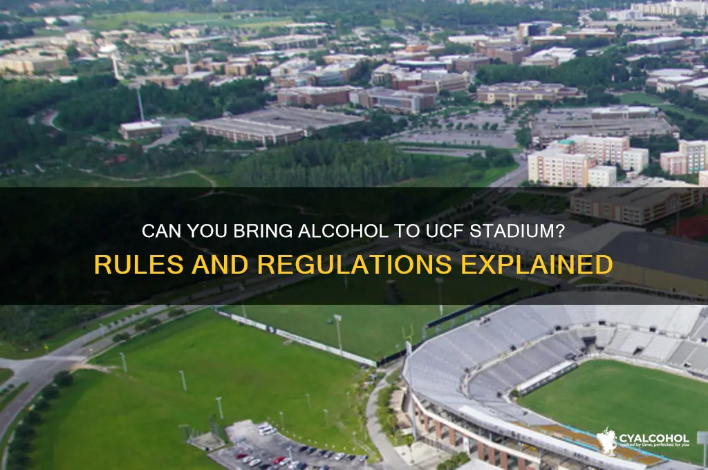 is alcohol allowed into ucf stadium
