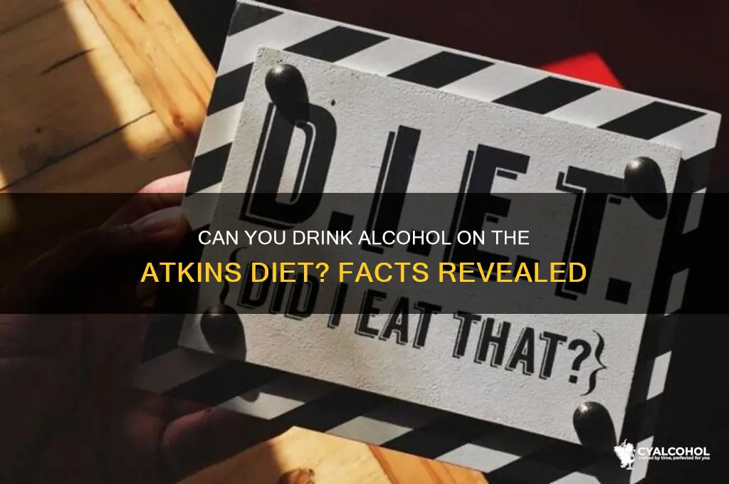 is alcohol allowed on atkins diet
