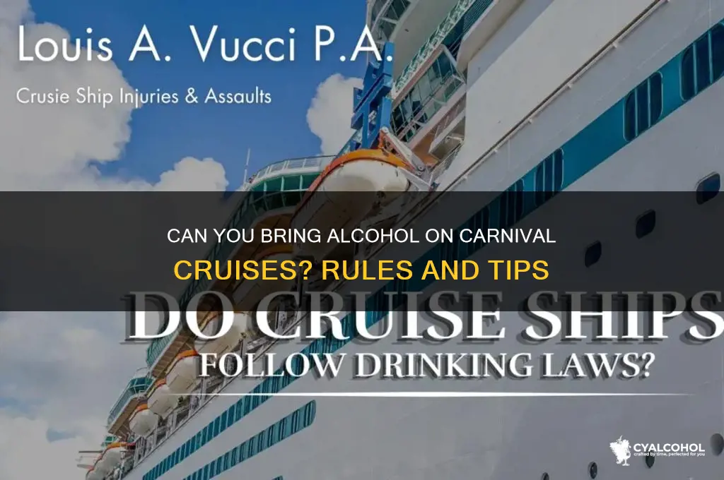 is alcohol allowed on carnival cruises