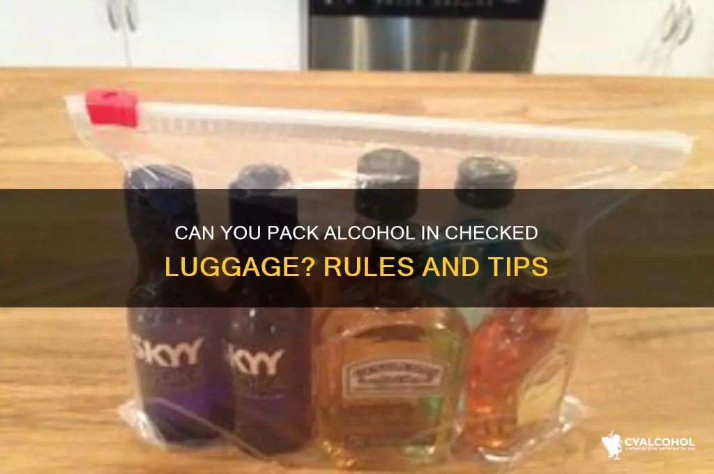 Can You Pack Alcohol In Checked Luggage? Rules And Tips | CyAlcohol