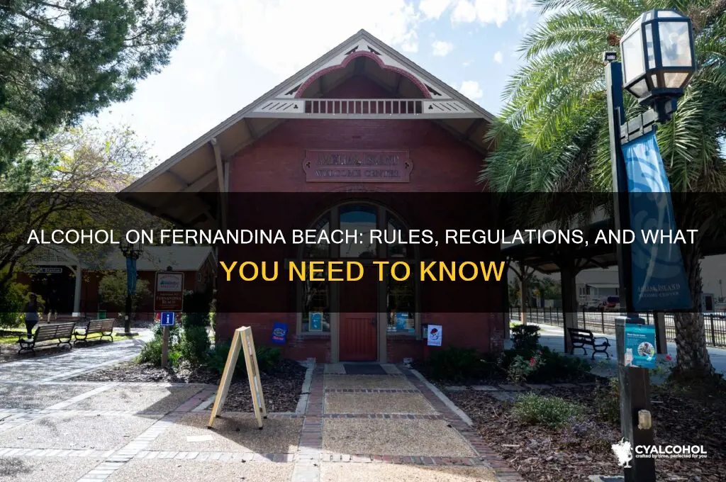 is alcohol allowed on fernandina beach