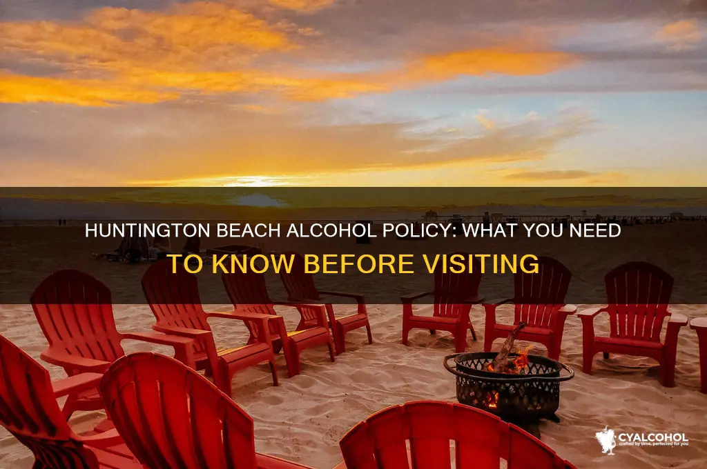 is alcohol allowed on huntington beach