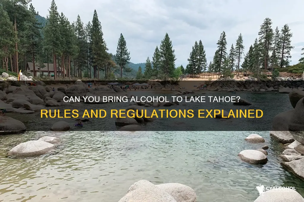 is alcohol allowed on lake tahoe