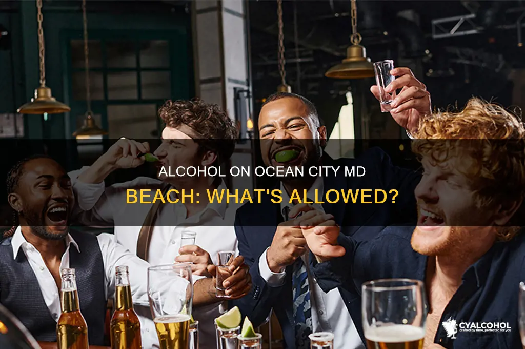 is alcohol allowed on ocean city md beach