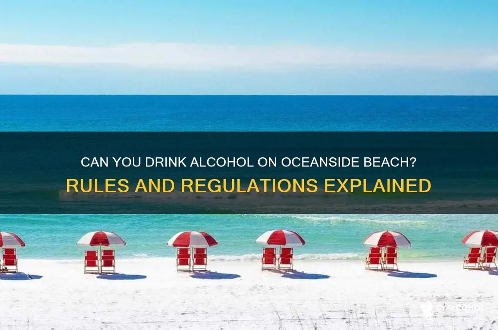 is alcohol allowed on oceanside beach