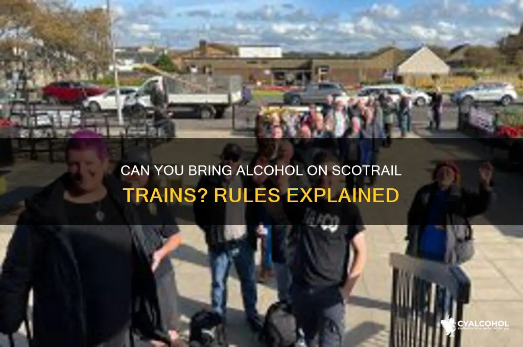is alcohol allowed on scotrail trains