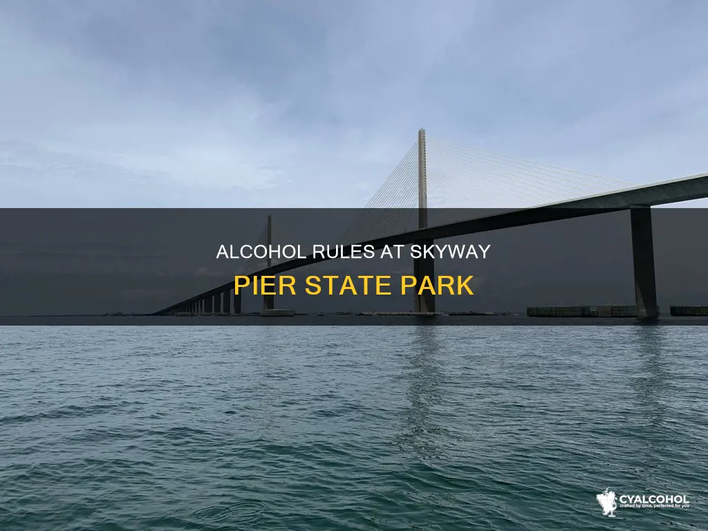 is alcohol allowed on the skyway pier state park