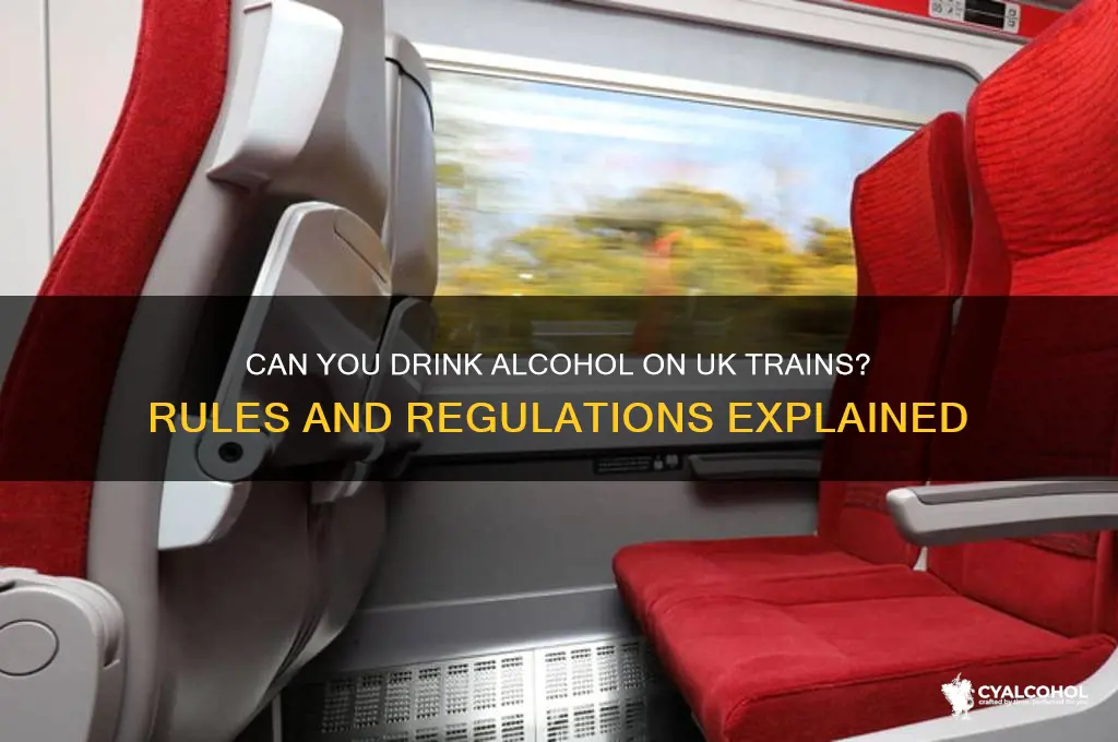 is alcohol allowed on trains uk