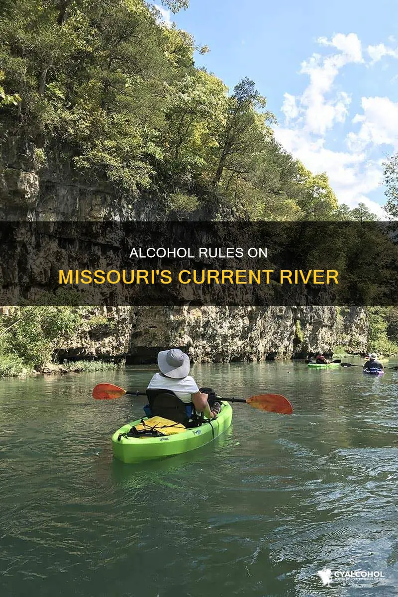 is alcohol allowed while on the current river missouri