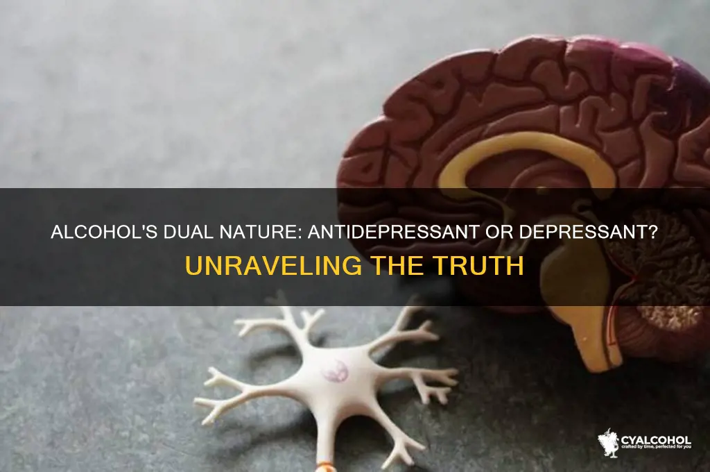 is alcohol an antidepressant or depressant