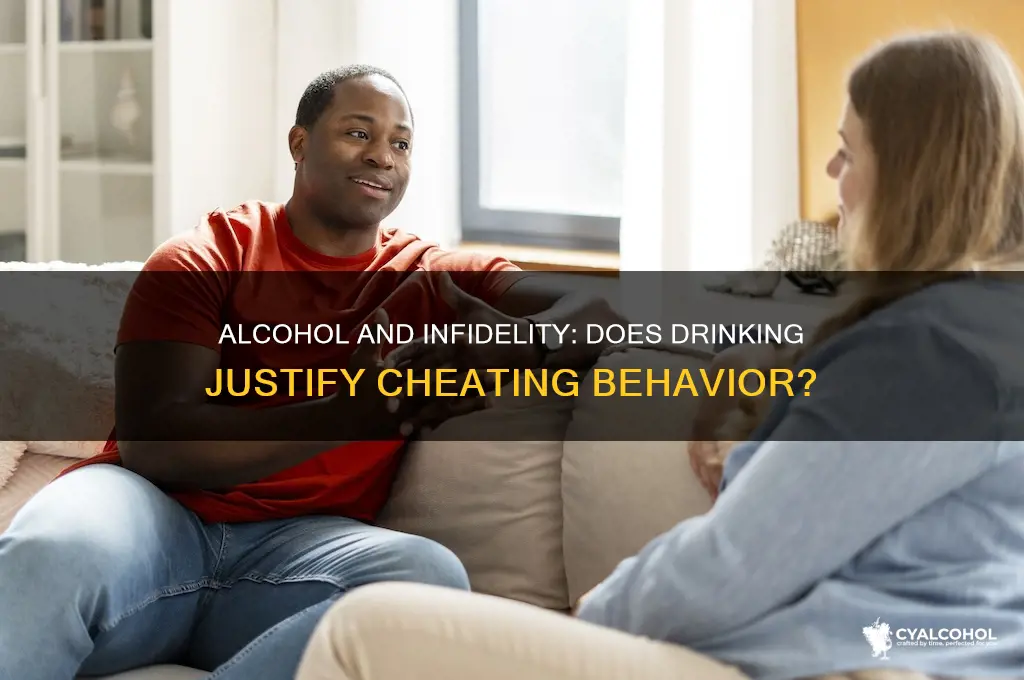 is alcohol an excuse for cheating