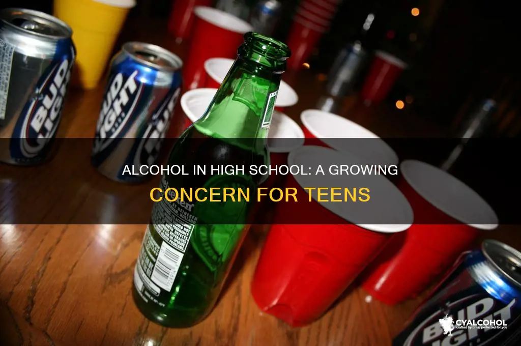 is alcohol an issue in highschool