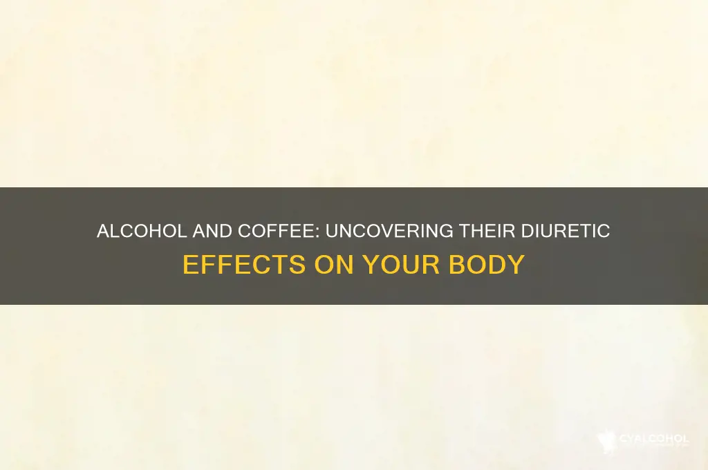 is alcohol and coffee a diuretic