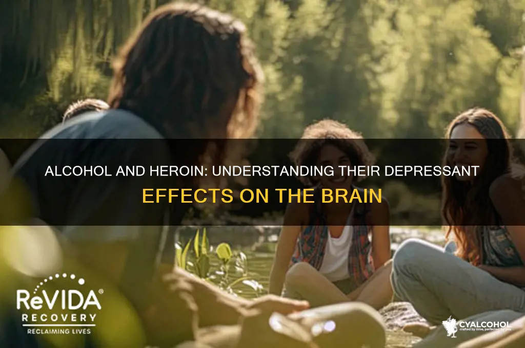 is alcohol and herion a depressant