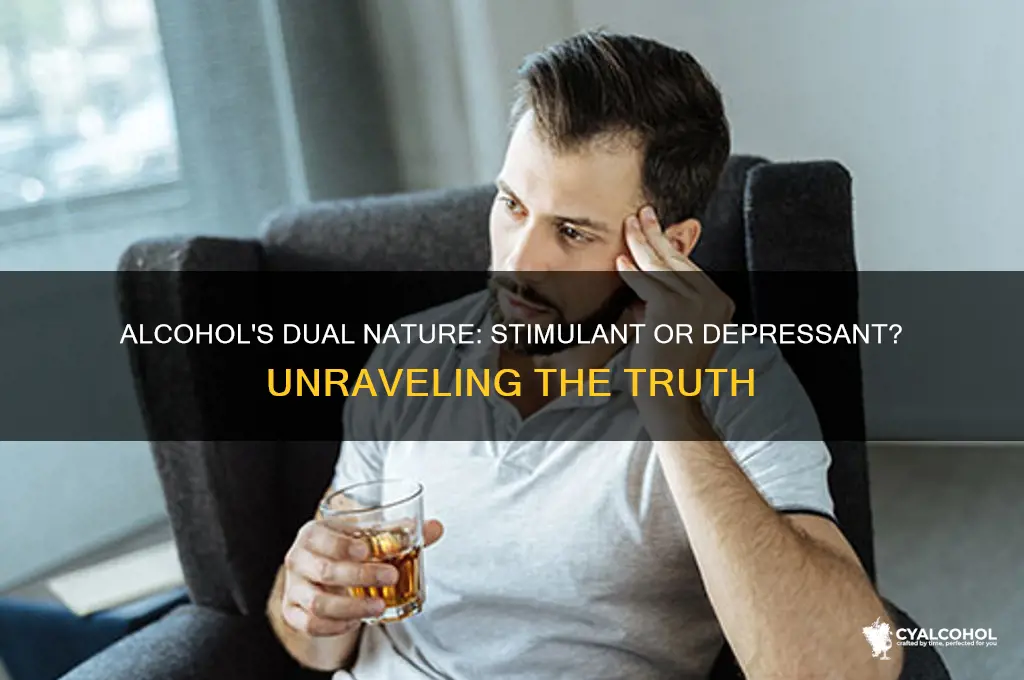 is alcohol and stimulant or depressant