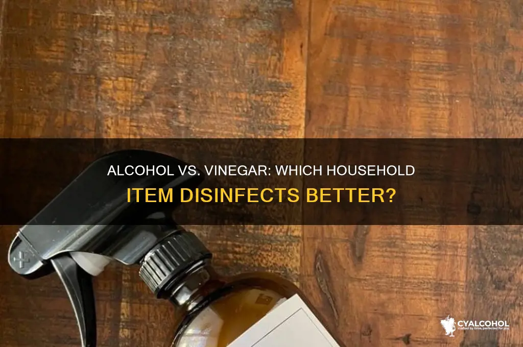 is alcohol and vinegar a disinfectant