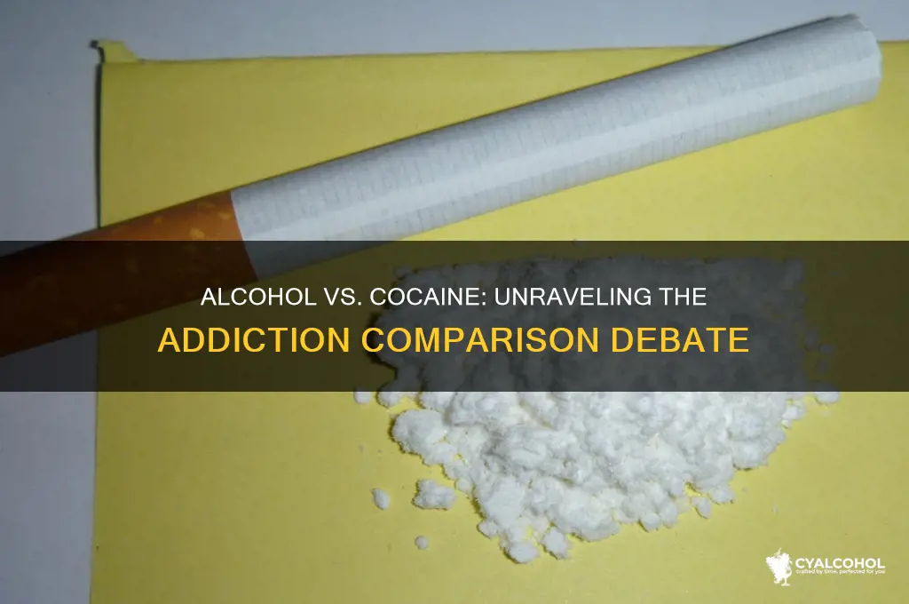 is alcohol as addictive as cocaine