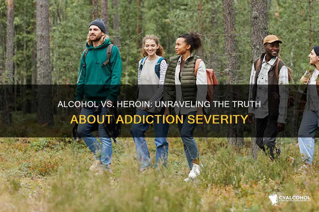 is alcohol as addictive as heroin