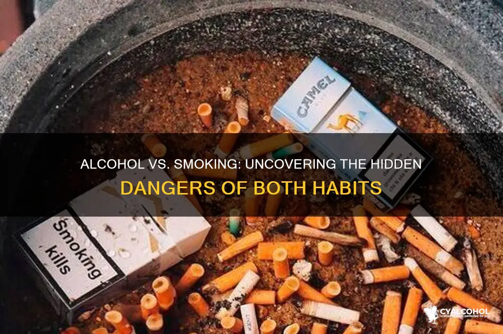 is alcohol as dangerous as smoking
