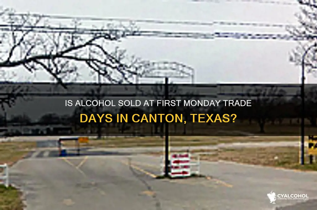 is alcohol available at first monday