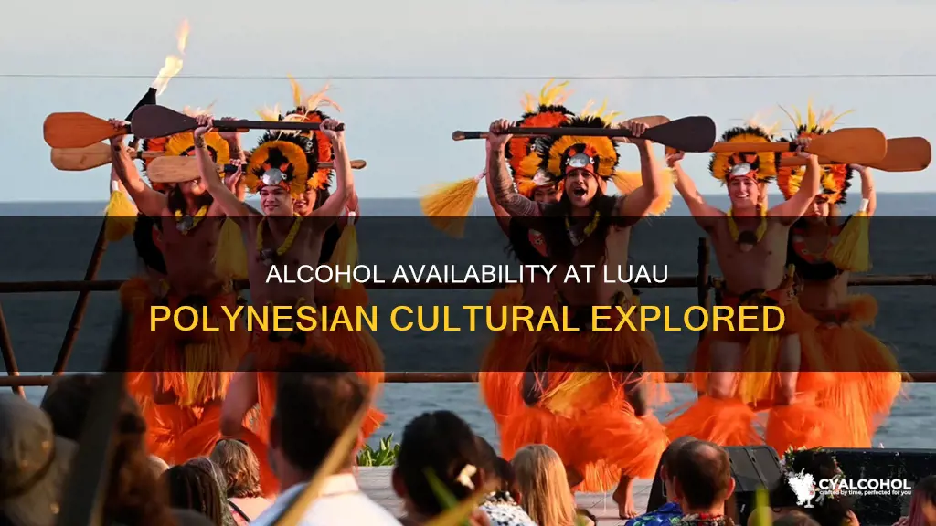 is alcohol available to purchase at the luau polynesian cultural