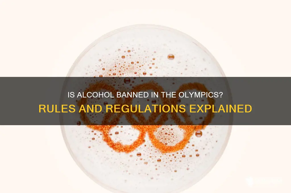 is alcohol banned in the olympics