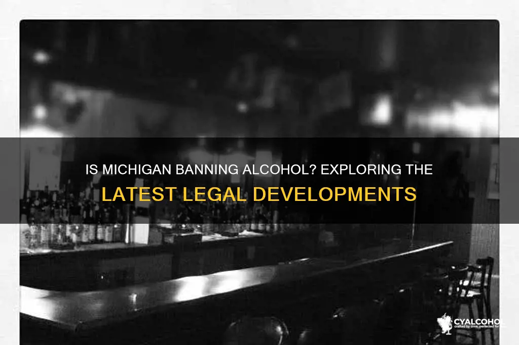 is alcohol being banned in michigan