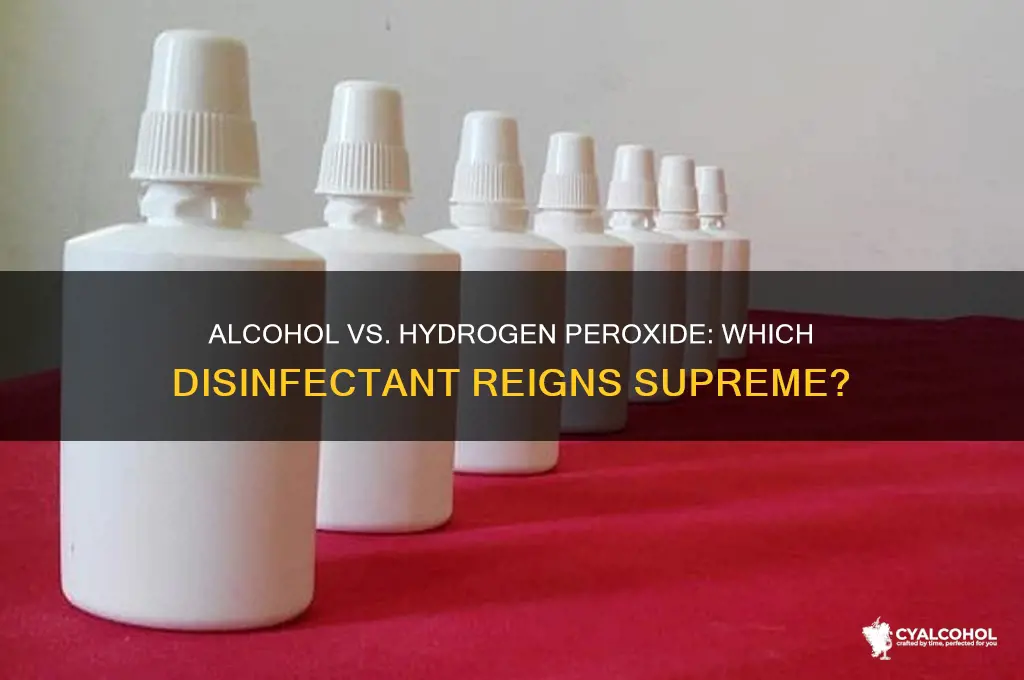 is alcohol better than hydrogen peroxide