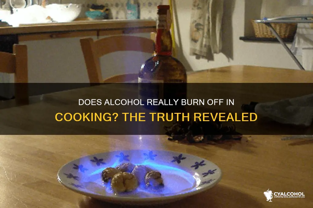 is alcohol burn off in cooking