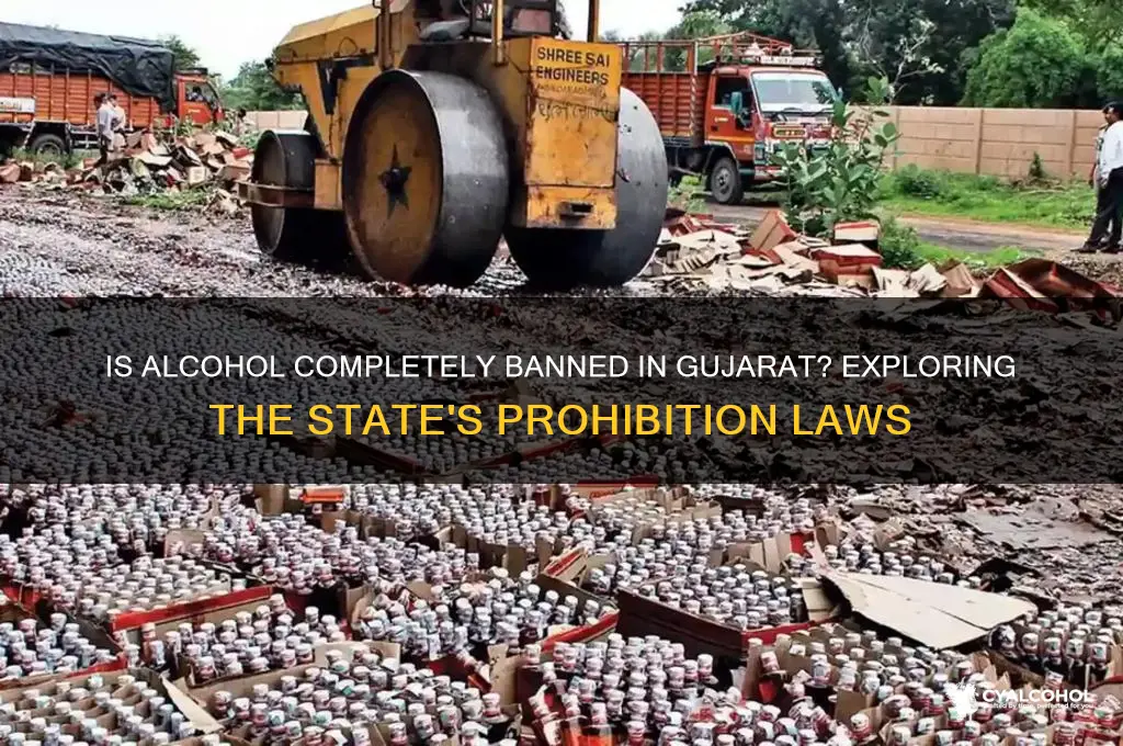 is alcohol completely banned in gujarat