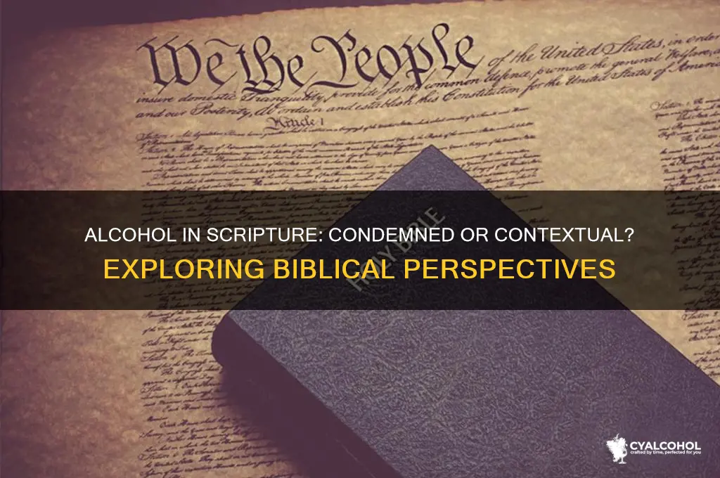 is alcohol condemned in the bible