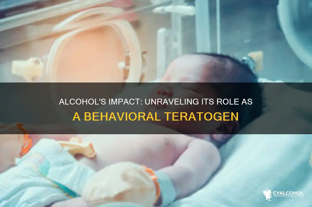 is alcohol considered a behavioral teratogen