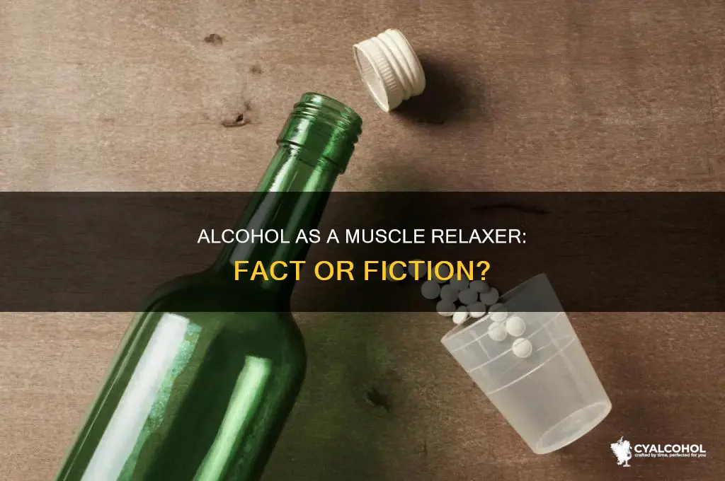 is alcohol considered a muscle relaxer