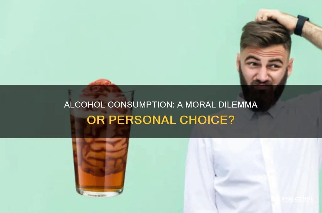 is alcohol consumption a moral issue